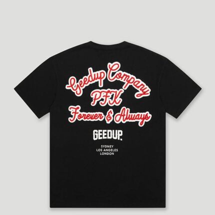 Geedup Company T-Shirt Black/Red