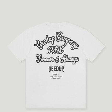 Geedup Company T-Shirt White/Navy