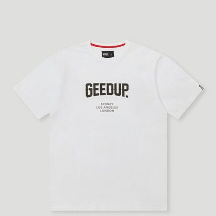 Geedup City T-Shirt White/Black
