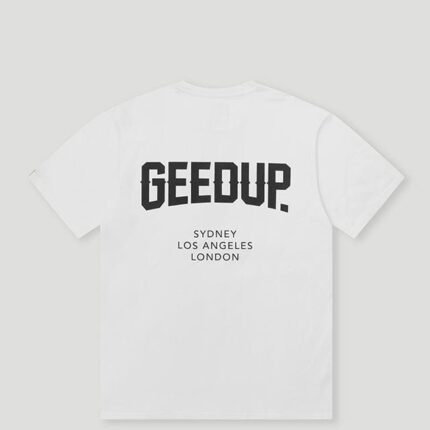 Geedup City T-Shirt White/Black