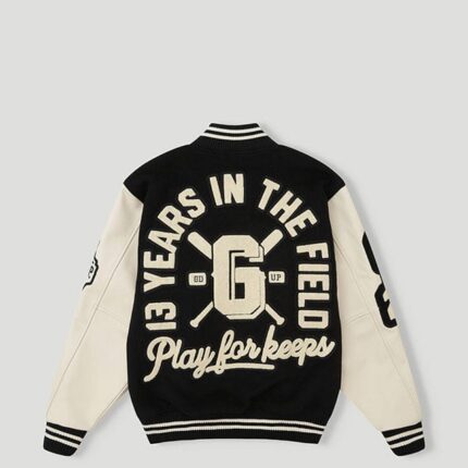 Geedup 13YR PFK Varsity Jacket Black/Cream