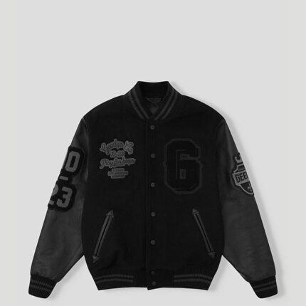 Geedup 13YR PFK Varsity Jacket Black/Black