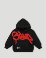 Geedup Handstyle Kids Tracksuit Black/Burnt Orange
