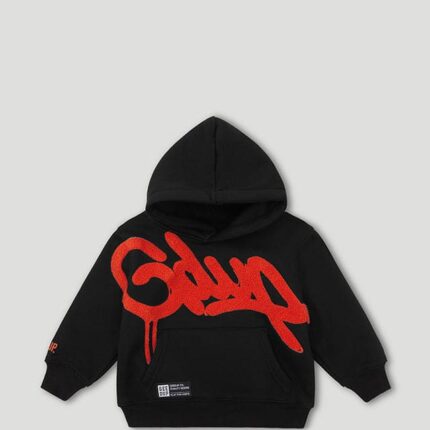 Geedup Handstyle Kids Tracksuit Black/Burnt Orange