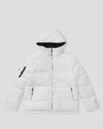 Geedup Core Logo Reversible Puffer Jacket Black/White