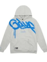Geedup Handstyle Hoodie Gray & Sky Blue