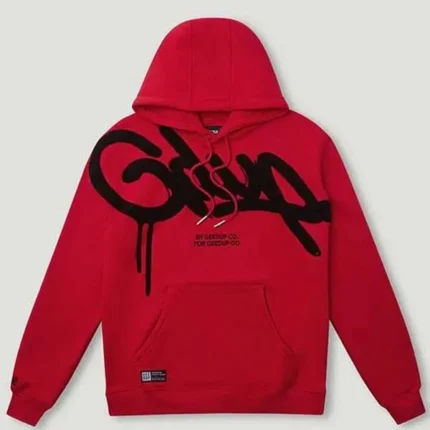 Geedup Handstyle Hoodie Red & Black