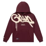 Geedup Handstyle Hoodie ‘Maroon/Cream’