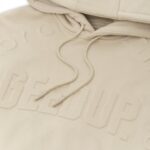Geedup O/S Emblem Emboss Hoody Sand