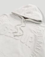 Geedup O/S Emblem Emboss Hoodie Ice Grey
