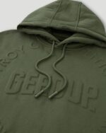 Geedup O/S Emblem Emboss Hoody Military Green