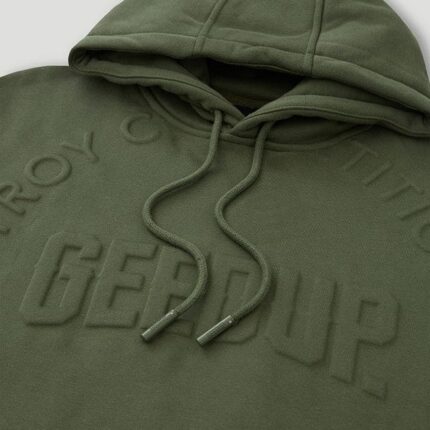Geedup O/S Emblem Emboss Hoody Military Green