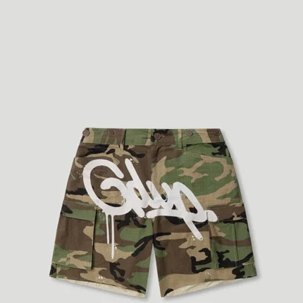 Geedup Handstyle Cargo Short Camo Green