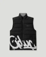 Geedup Handstyle/Team Logo Puffer Vest Black/Grey
